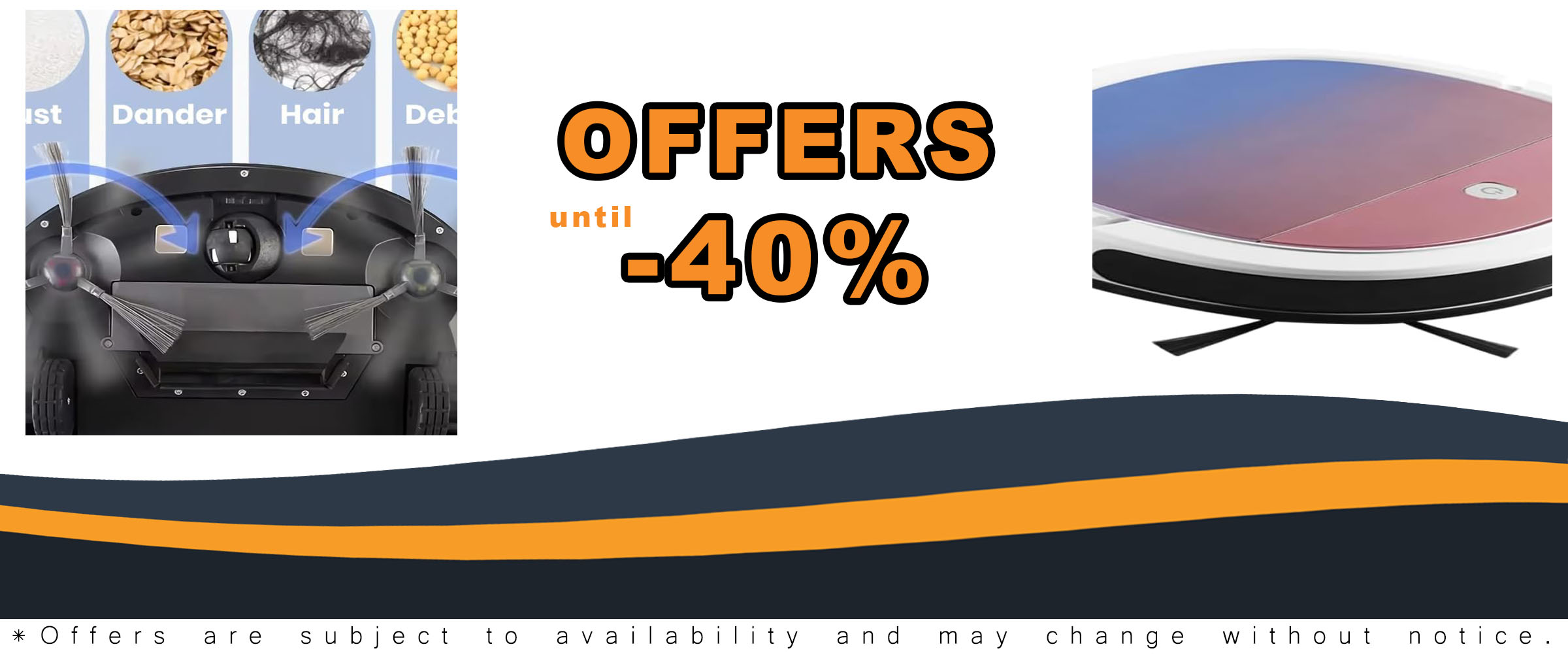 Smart Wi-Fi Robot Vacuum Cleaner in white, efficient and quiet operation 