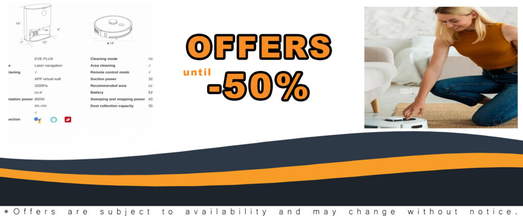Smart Home Robot Vacuum Cleaner with Mop and Automatic Dust Collection in black, efficiently cleaning a modern living room.