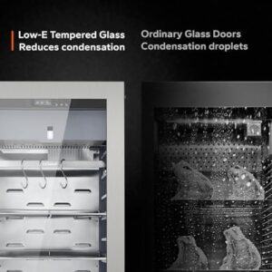 Dry Aging Refrigerator for Steak – 24 Inch with Precise Temperature and Humidity Control, White LED Light