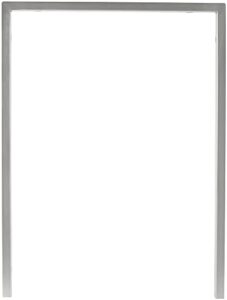 Coyote Stainless Trim Kit for 24-Inch Refrigerators, enhancing kitchen aesthetics with premium stainless steel