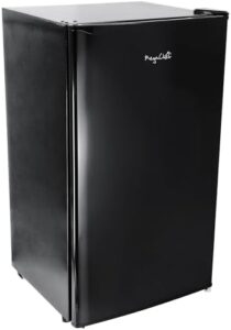 Megachef 3.2 Cubic Feet Refrigerator in Black - Energy-efficient and compact design  
