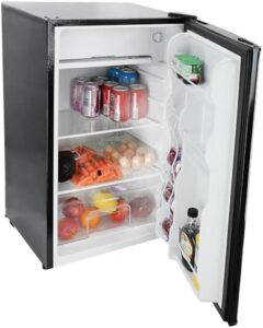 Megachef 3.2 Cubic Feet Refrigerator in Black - Energy-efficient and compact design  