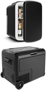 EUHOMY 4 Liter Mini Fridge and 49 QT Portable Freezer Bundle, compact and portable cooling solution