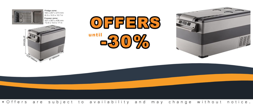 VEVOR 12 Volt Refrigerator, 58 Qt Car Refrigerator, Dual Zone Portable Freezer for Car, Truck, RV, and Home Use
