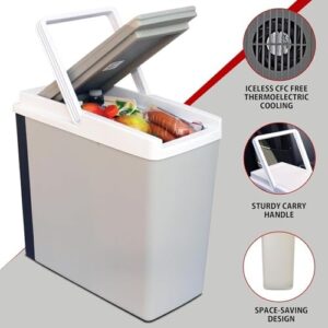 Koolatron 12V Electric Car Cooler/Warmer 17L - Portable, compact and lightweight fridge for road trips and picnics  