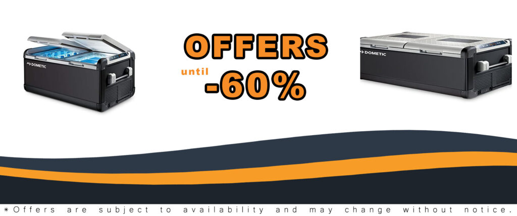 Dometic CFX 95DZW 12v Electric Powered Portable Cooler, Fridge Freezer in use