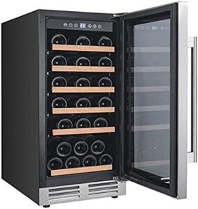 Avanti WCF281E3SS Wine Cooler with Stainless Steel Construction and LED Lighting