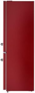 Iio Retro Refrigerator with Bottom Freezer, Wine Red, Full Size, Energy-Efficient, Eco-Friendly Design
