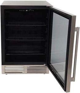 Avanti BCD50Z3S BCD50Z 126 Soda Fridge with stainless steel design and pull-out wine shelf