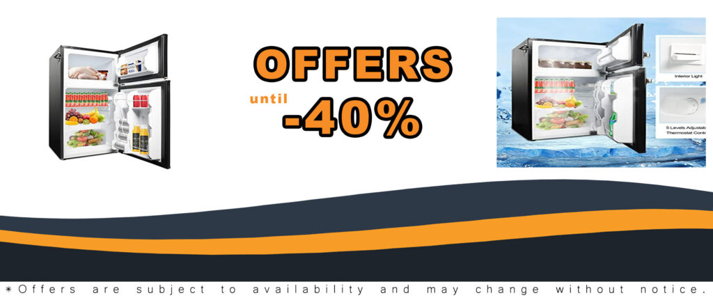 3.2 Cu.Ft Small Refrigerator with Freezer in Black, Energy Efficient, Perfect for Small Spaces