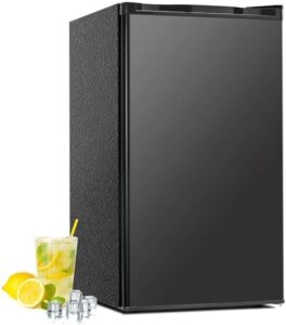 3.2 Cu.ft Mini Fridge with Freezer, Compact Single Door, Energy Efficient