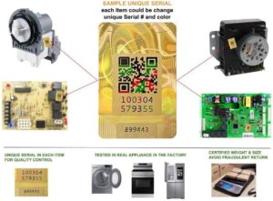 EQUIP. DR US 1170114 refrigerator motor fan replacement for General Electric refrigerators, ensuring efficient cooling and durability  