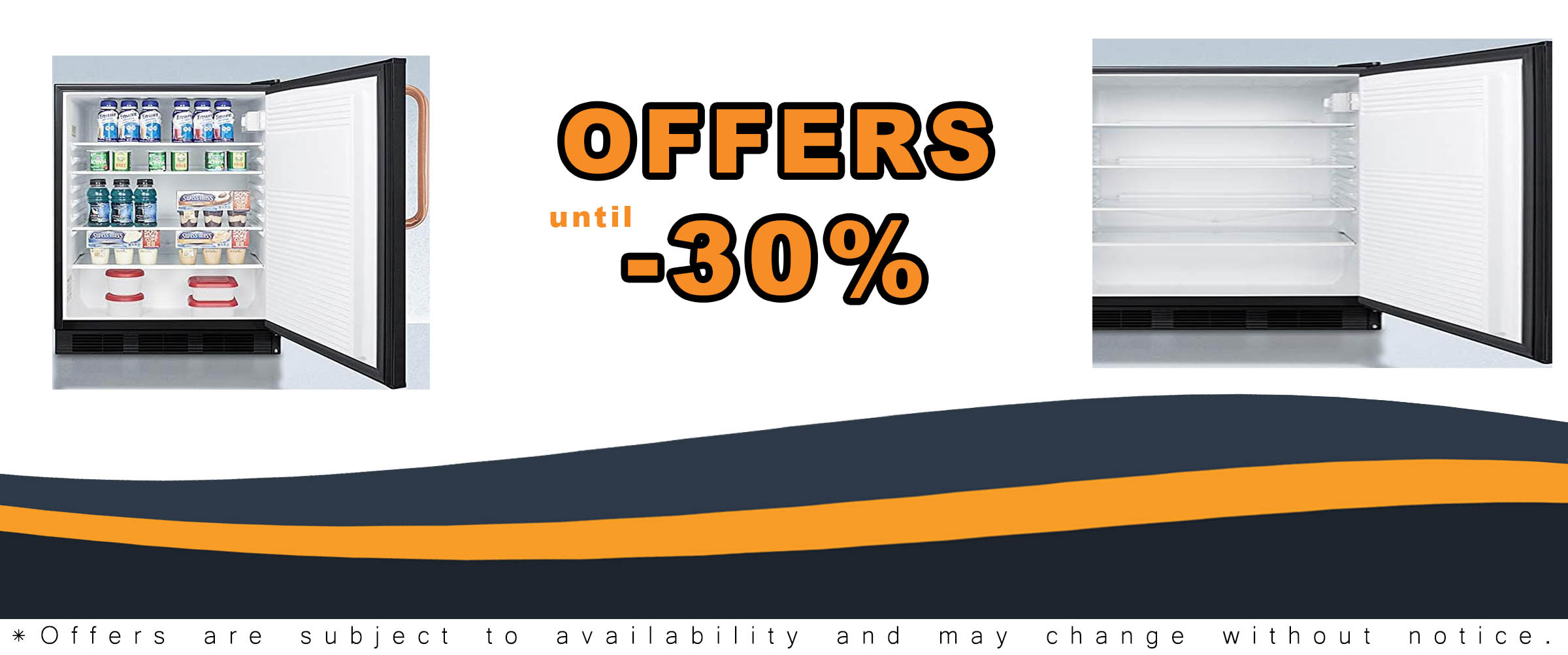 Summit Appliance FF7LBLKBITBCADA 24" Built-In All-Refrigerator with Pure Copper Handle and ADA Compliance