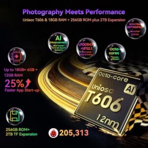 Blackview Tablet 2025, 11 inch Android Tablet with 18GB RAM, 256GB Storage, and 2.4K FHD Display