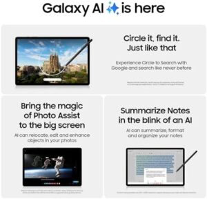 Samsung Galaxy Tab S9 11” Tablet with AMOLED Screen, Snapdragon 8 Gen 2 Processor, and S Pen