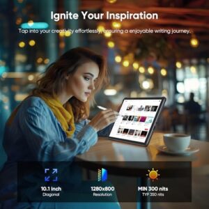 2-in-1 Tablet/Laptop (2025) with keyboard and stylus pen, showcasing its HD touchscreen and Windows 11 Pro features