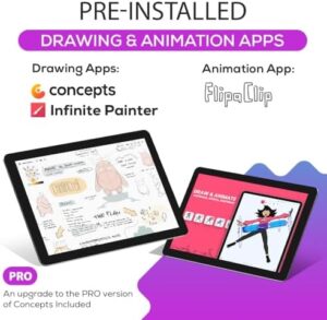 PicassoTab X Drawing Tablet with Stylus Pen and 10-inch Screen