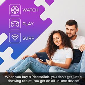 PicassoTab X Drawing Tablet with Stylus Pen and 10-inch Screen