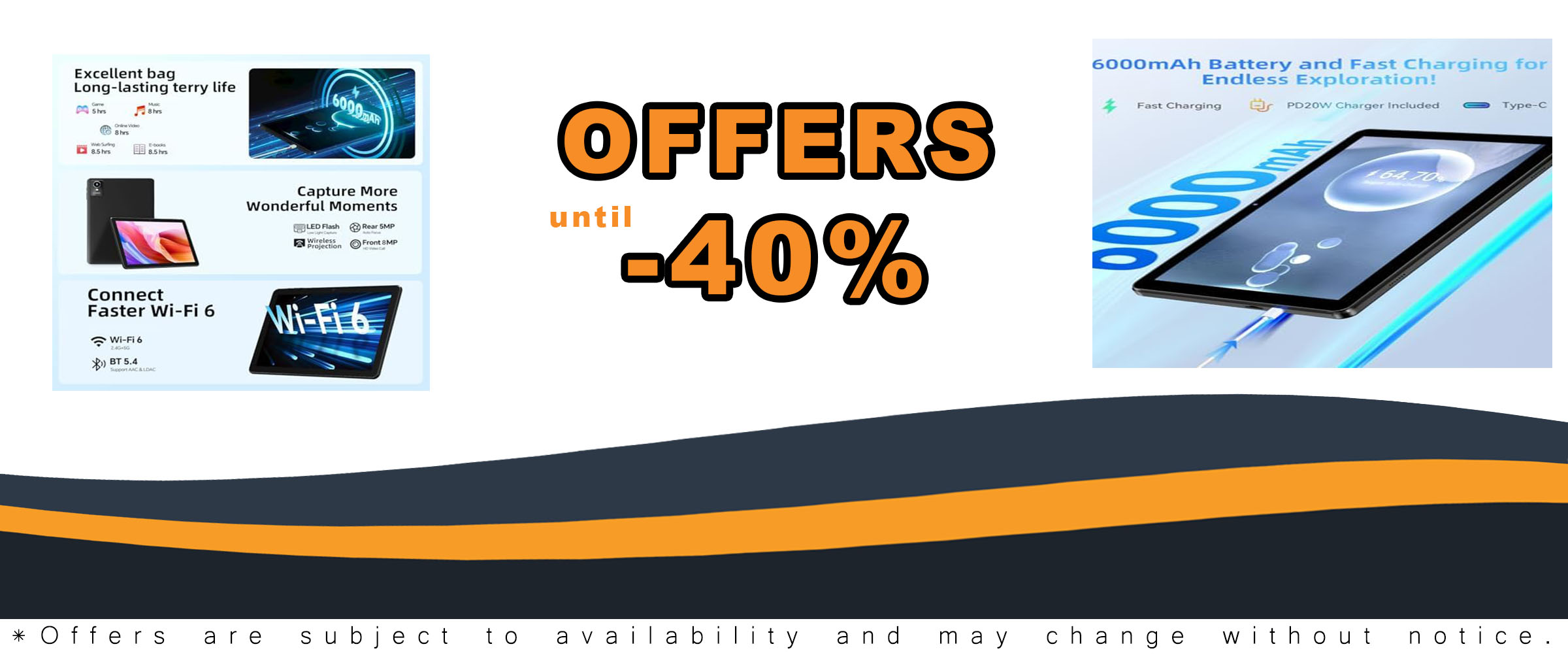 2024 Newest Tablet 10 inch Android 14 with vibrant IPS display and powerful Octa-Core processor