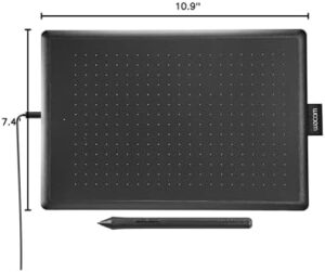 One by Wacom Drawing Tablet, Medium 10.9" x 7.4" Compact Graphics Tablet for Chromebook, Mac, Windows