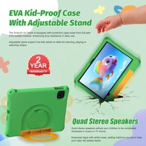 Kids Tablet 11 Inch with EVA Case, Dual Camera, and Educational Apps