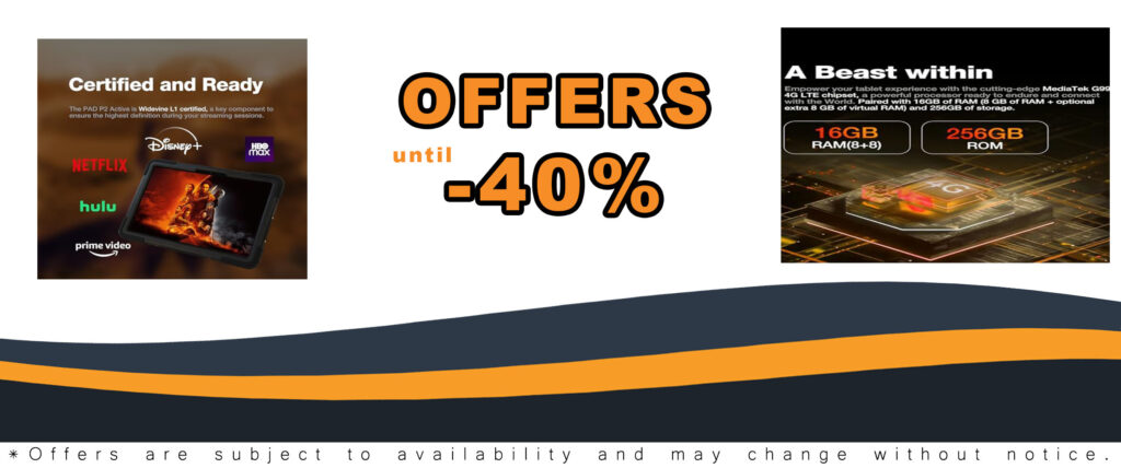 AGM PAD P2 Active Rugged Android 14 Tablet with Case, Waterproof & Drop-Proof, 11-inch 90Hz FHD Display