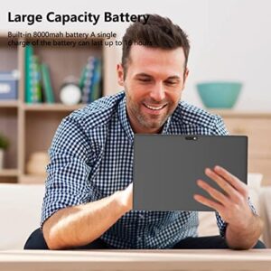 10 Inch Android 14 Tablet with Case and Stylus, featuring 6GB RAM and 1024GB Expandable Storage