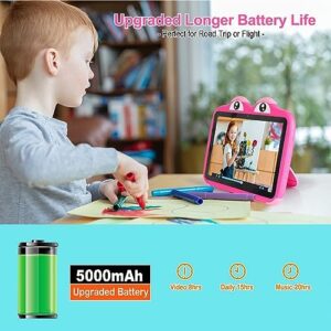 Kids Tablet 10.1 Inches in Pink – Ideal for Education and Fun with Parental Control