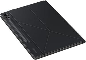 Galaxy Tab S10+ | S9+ | S9FE+ Smart Book Cover in black, showcasing its detachable magnetic back and stand options  