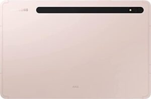 Samsung Galaxy Tab S8+ X800 12.4" 256GB Wi-Fi with S-Pen in Pink Gold (Renewed) displayed with features