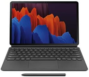 Galaxy Tab S7+ Keyboard, Black – A sleek and portable keyboard for the ultimate productivity boost.