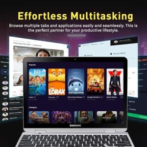 12.2" FHD 2-in-1 Touchscreen Chromebook Plus Laptop with Stylus Pen and Wireless Mouse