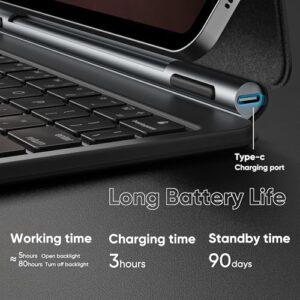 Samsung Galaxy Tab S9/S9 FE/S8/S7 Keyboard Case with Magnetic Design and Wireless Backlit Keyboard