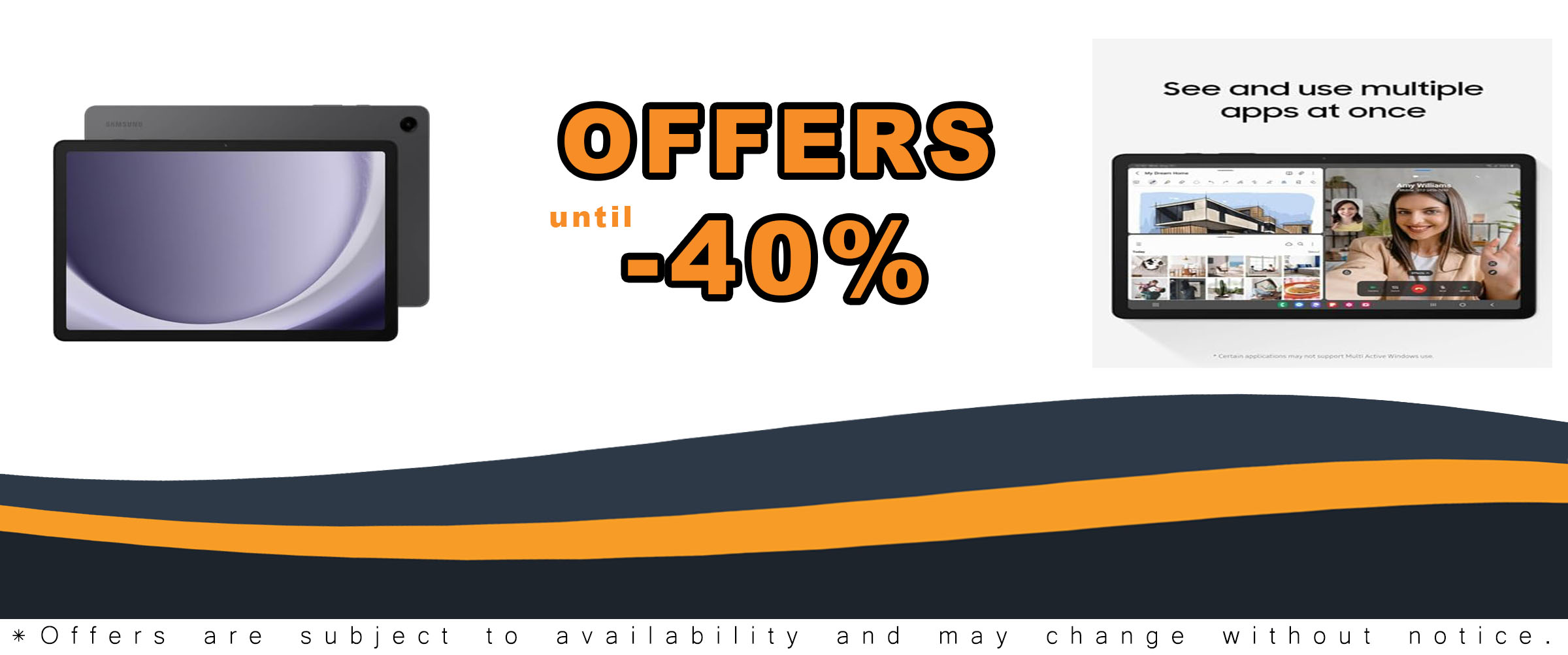 Galaxy Tab A9+ 11 Inch 128GB Android Tablet with a big screen and upgraded chipset