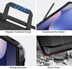Samsung Galaxy Tab S10 Ultra Detachable Keyboard Case with backlit keys, kickstand, and trackpad for ultimate productivity