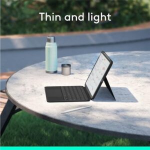 Combo Touch iPad Air Keyboard Case - Detachable Backlit Keyboard with Kickstand, Midnight Black