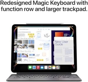 iPad Magic Keyboard Case for iPad Pro 11-inch (M4) with built-in trackpad and function row, black