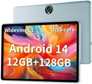 2025 Upgraded Android 14 Tablet with 11-inch HD Display, Face Unlock, and Dual Camera