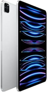 2022 Apple iPad Pro 11-inch Silver (Renewed) with Liquid Retina Display and A12Z Bionic Chip