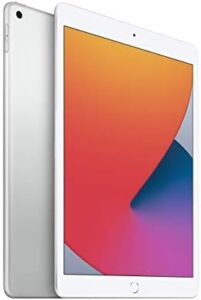 2020 Apple iPad (10.2-inch, WiFi, 32GB) - Silver (Renewed Premium) showing its sleek design and vibrant Retina display