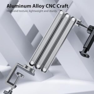 Adjustable Aluminum Alloy Tablet Stand for iPad, Samsung Galaxy Tab, and Portable Monitors