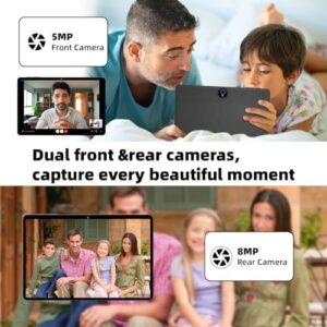 2025 Upgraded Android 14 Tablet, 11-inch screen, face unlock, octa-core CPU, 8000mAh battery