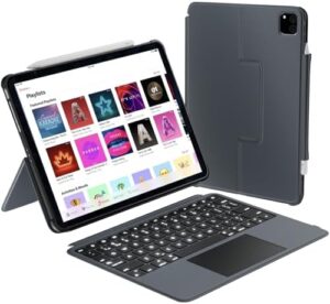 iPad Air 13 Inch Case Keyboard with Backlit Keys and Multi-View Stand for iPad Pro 12.9