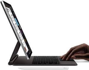 iPad Pro 12.9in (4th Gen.) - 128GB - WiFi - Space Gray (Renewed Premium) tablet displayed on a desk with a vibrant screen