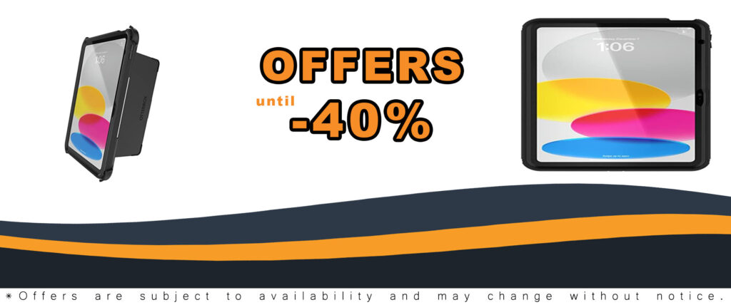 Defender Series Case for iPad 10th Gen, black, rugged design with multi-layer protection