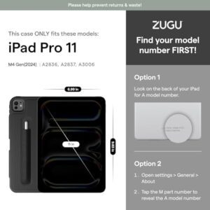 iPad Pro 11 (M4) 2024 Slim Protective Cover in Berry Purple with Auto Wake/Sleep and Apple Pencil Holder