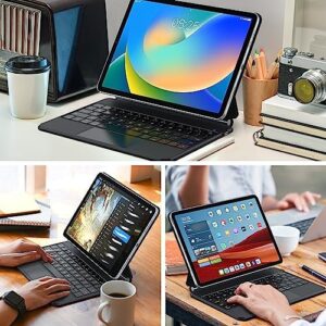 Magic-Style Keyboard Case for iPad 10th and 11th Gen with Floating Cantilever Stand and Trackpad