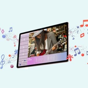 Android 14 Tablet with 128GB Storage, 20GB RAM, 10.1 Inch Display, Rose Gold