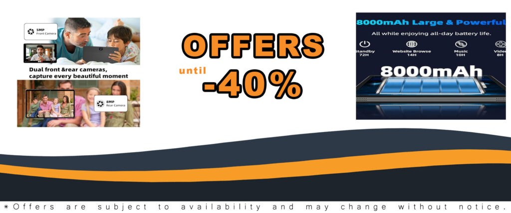 2025 Upgraded Android 14 Tablet with 11-inch touchscreen, Octa-core CPU, and Face Unlock