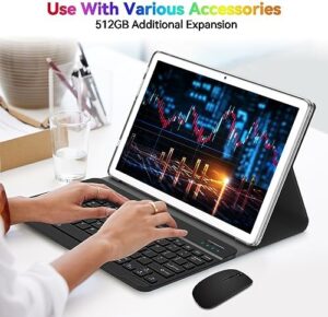 Latest Android 13 Tablet with Octa-Core Processor, 128GB Storage, and 21MP Camera